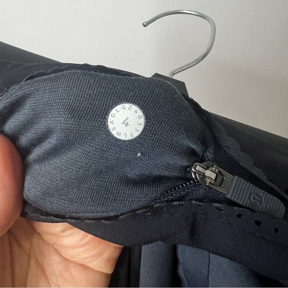 Lululemon Athletica Wide Waistband Smooth Stride Tight Leggings Blue Gray Size 4 - Picture 7 of 7